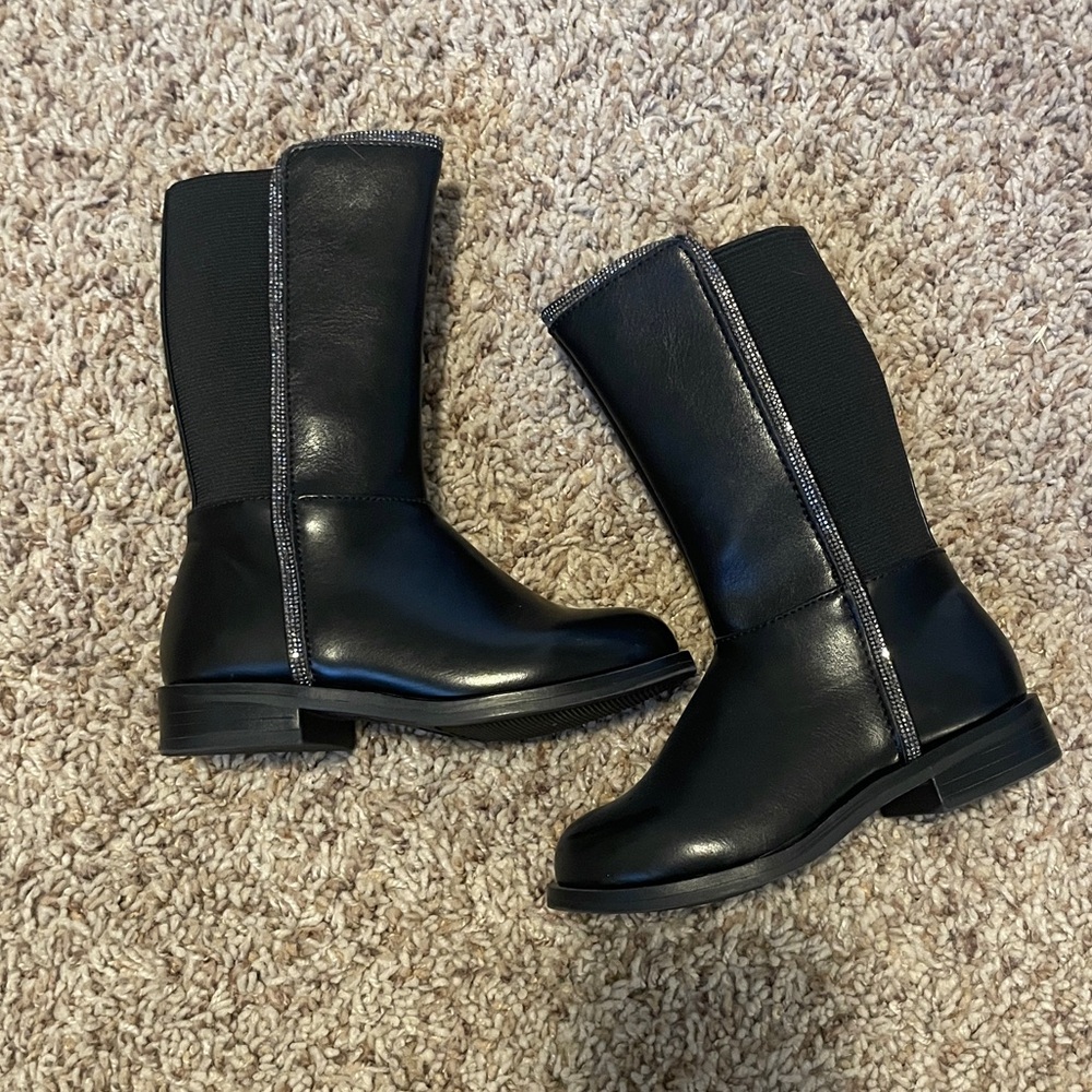 Girls Steve Madden black boots